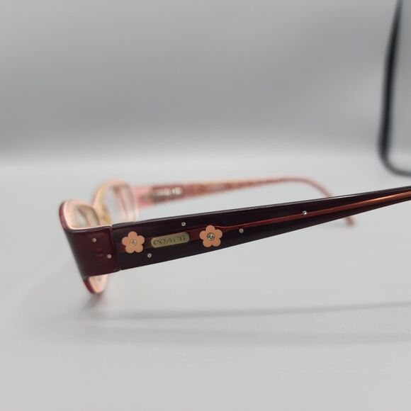 Women’s COACH Sammie 547 Burgundy Eyeglasses *FRAMES ONLY* - Picture 7 of 13
